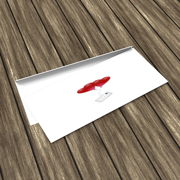 Kırmızı kalpli balon