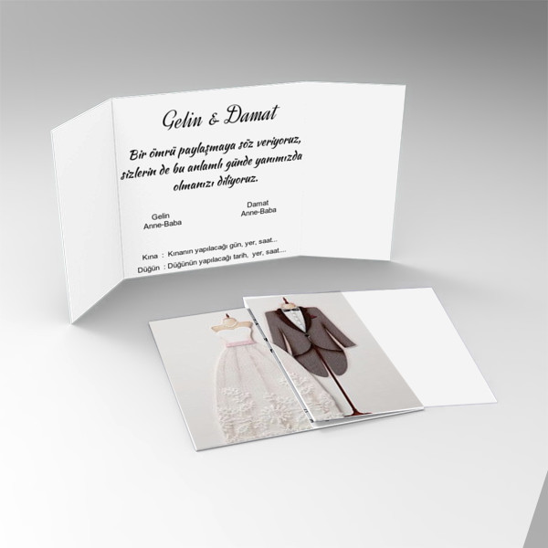 Çift kırımlı davetiye