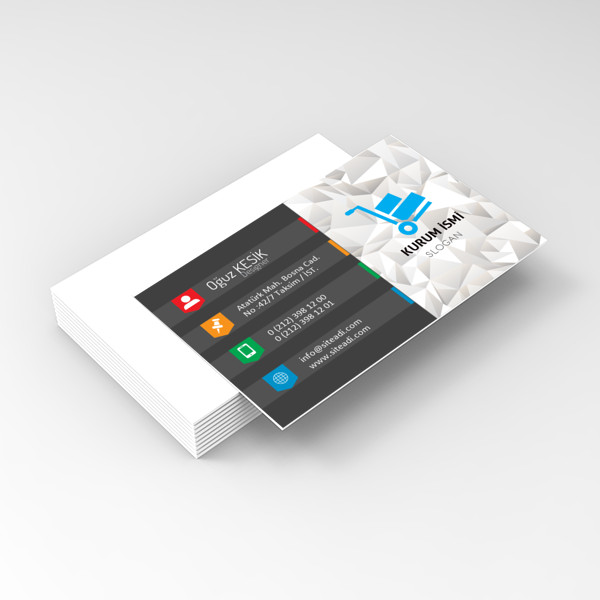 Kurumsal Kartvizit Renkli