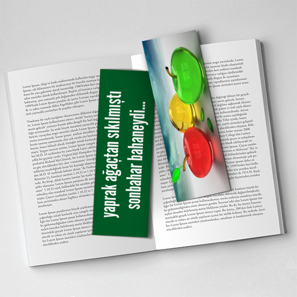 Kitap Ayracı (Elma Temalı)
