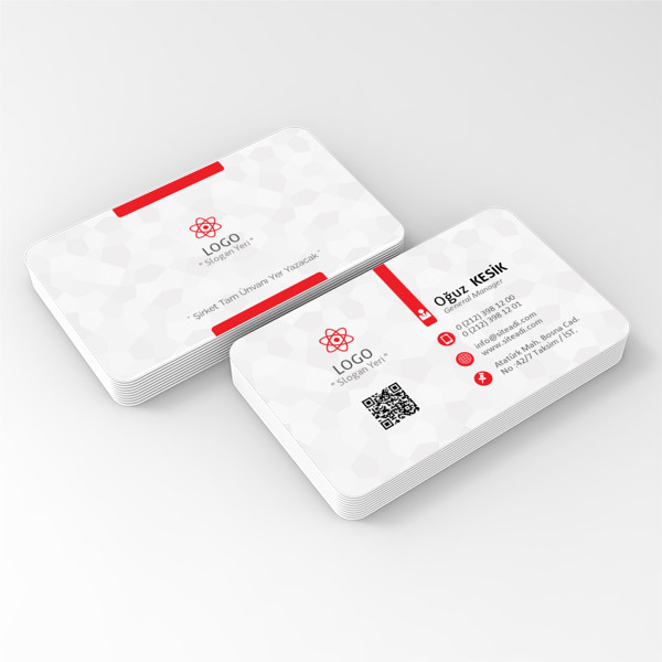 Beyaz-Kırmızı OVAL