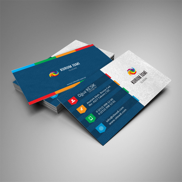 Modern Kartvizit Mavi 008