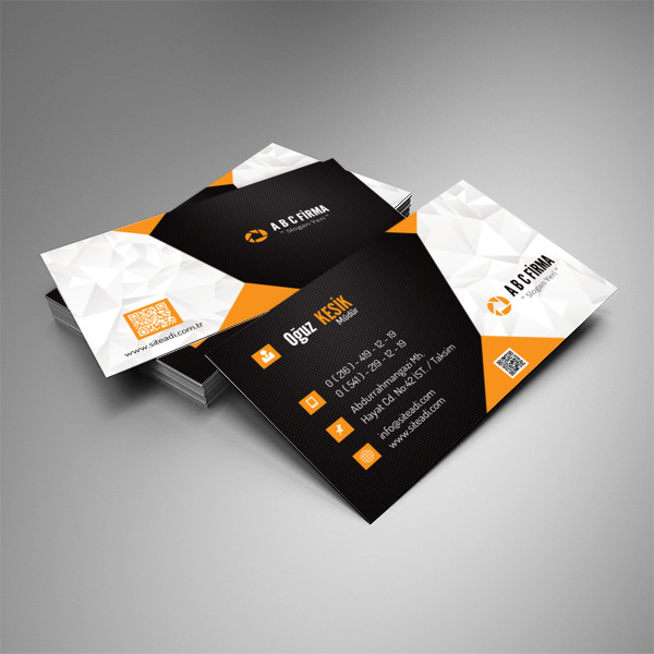 Kurumsal Turuncu Kartvizit 01