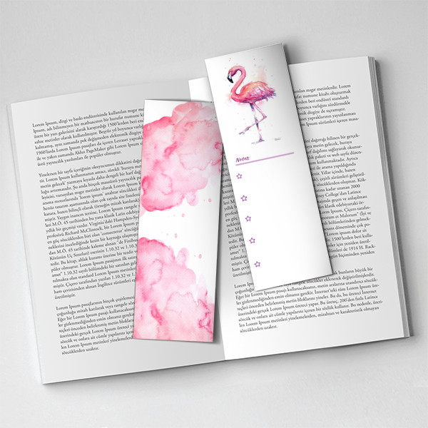 Flamingo kitap ayracı