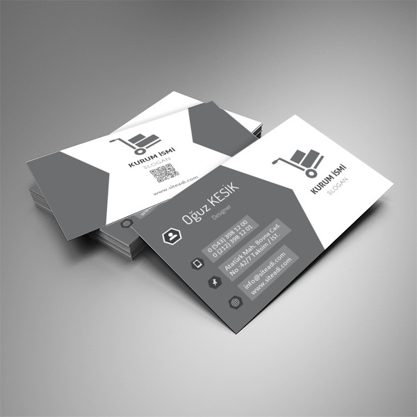 Nakliye Taşımacılık Kartvizit Turuncu