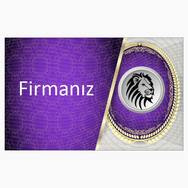 mor gri sarı kartvizit