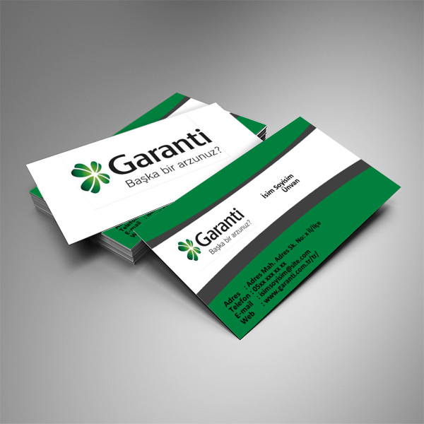 Kurumsal Kartvizit (Garanti Bankası Temalı)