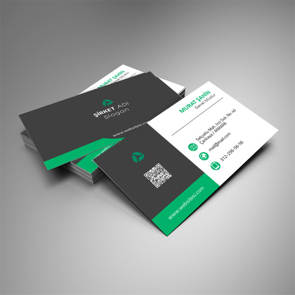 Kurumsal & Kişisel Kartvizit - Yeşil