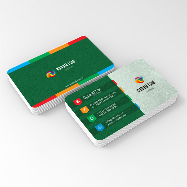 Modern Kartvizit Yeşil 008
