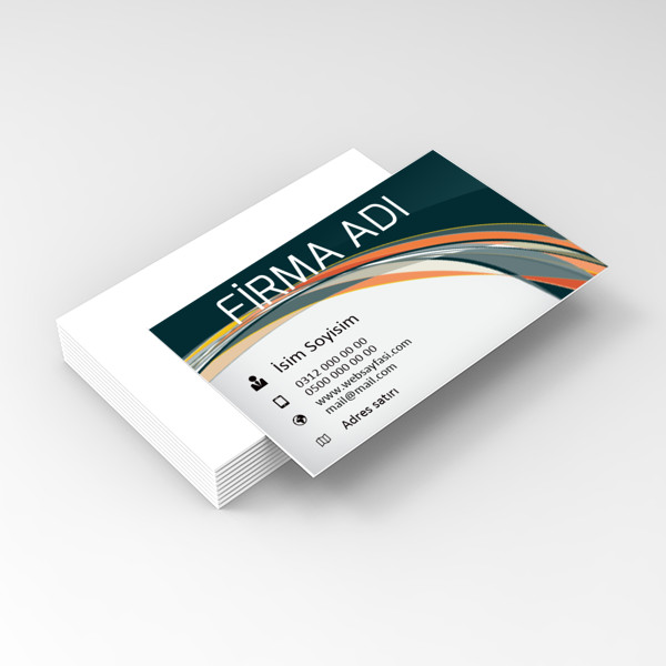 renkli çizgiler kartvizit