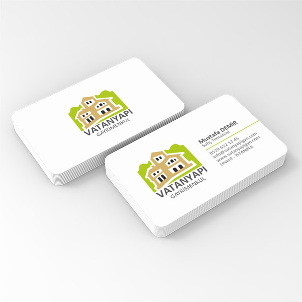 Emlak Yapı Gayrimenkul İnşaat Kartviziti OVAL KESİM