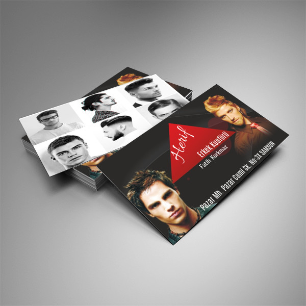 Erkek Kuaför Kartvizit Tasarımı