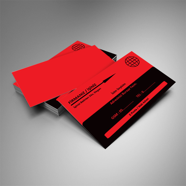 Kırmızı Siyah Kartvizit