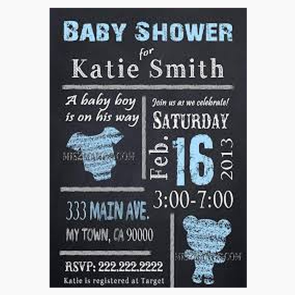 Babyshower davetiye
