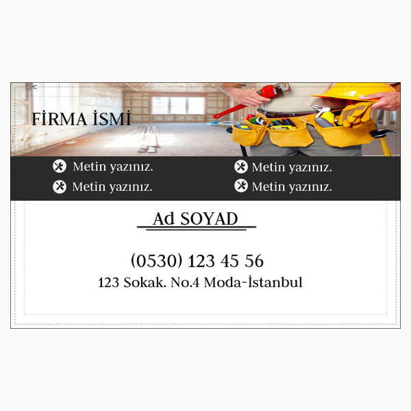 Dekorasyon kartvizit