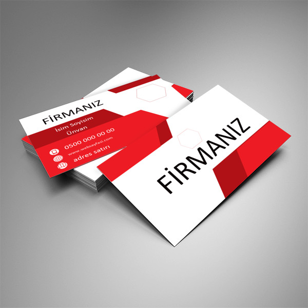 kırmızı kartvizit