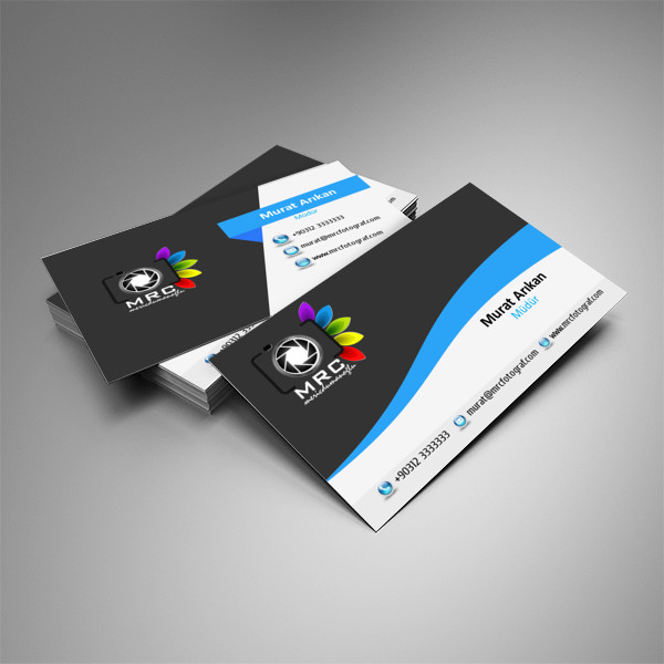 Kurumsal Siyah&Mavi Kartvizit - 2