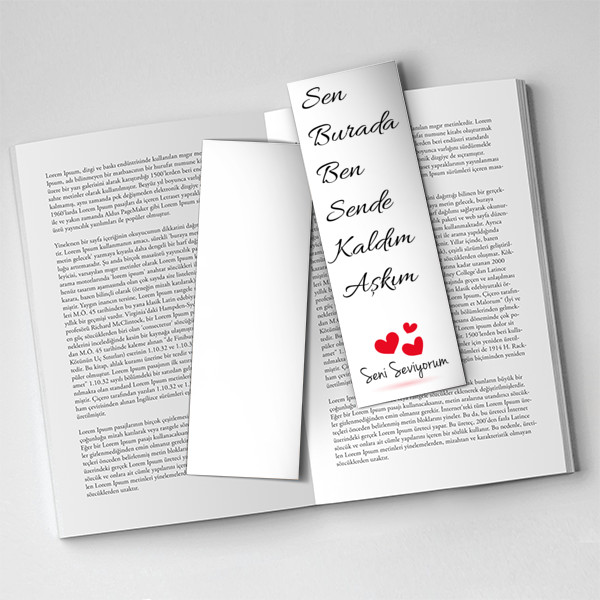 Sevgiliye Süpriz Kitap Ayracı