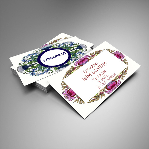 Sıfırdan Tasarla MUHTEŞEM DESENLİ ŞİRKET VE İŞYERİ kartviziti
