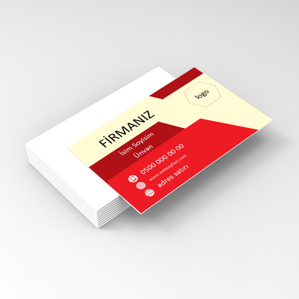 kırmızı kartvizit
