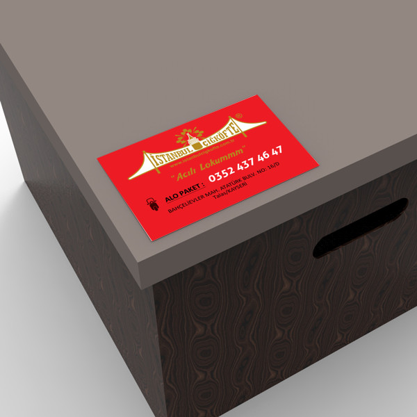 İstanbul Çiğköfte Etiket Tasarımı