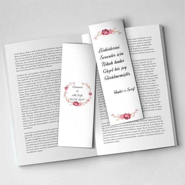 Nikah,hediyelik kitap ayracı