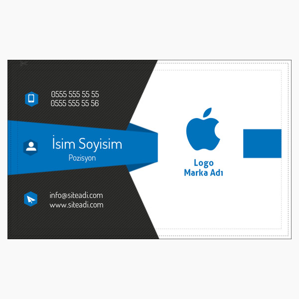 yaratıcı itibar nokta desenli kartvizit