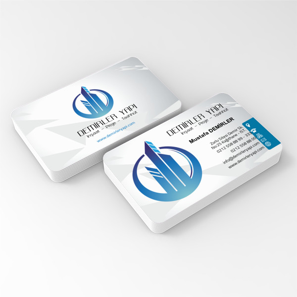 Yapı İnşaat Gayrimenkul Emlak Kartviziti OVAL KESİM