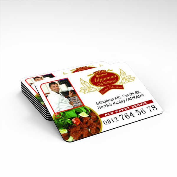 Meşhur Adıyaman Çiğ Köftecisi 2018 Orjinal Kurumsal Magneti