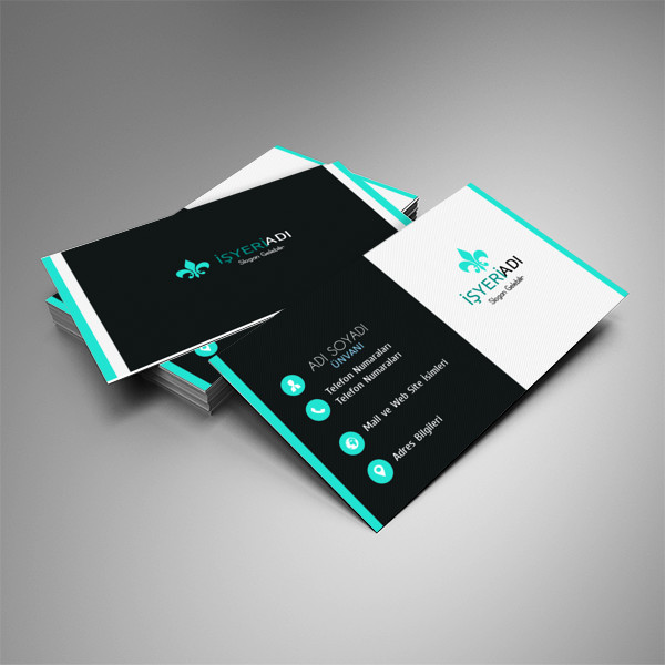 Hazır Mavi ve Siyah Kartvizit