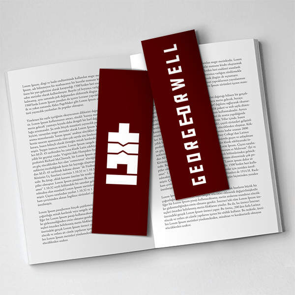 George Orwell 1984 Kırmızı Kitap Ayracı