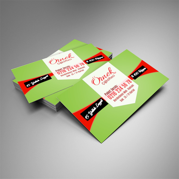 Çiğköfteci Kartvizit Yeşil