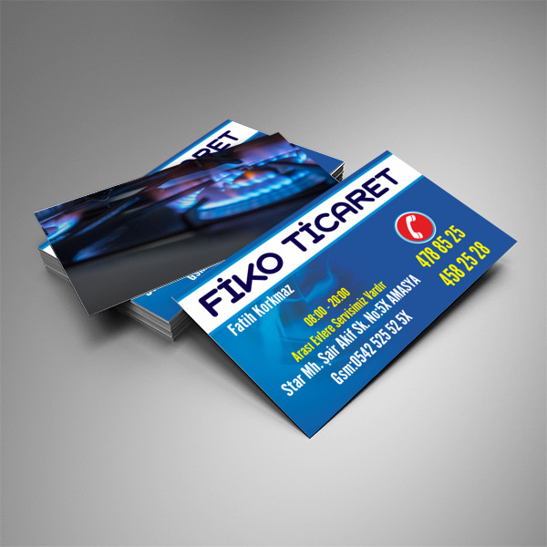 Tüpçü Kartvizit Tasarımı