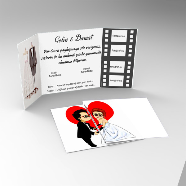 Çift kırımlı davetiye