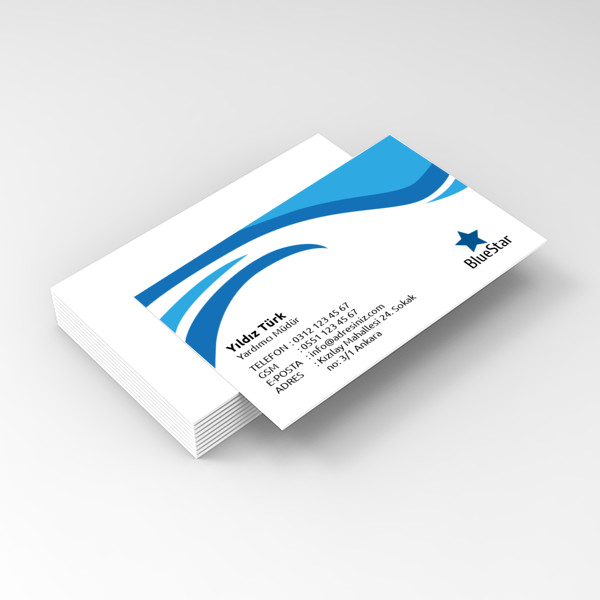 Kendin tasarla Tek Yön kartvizit