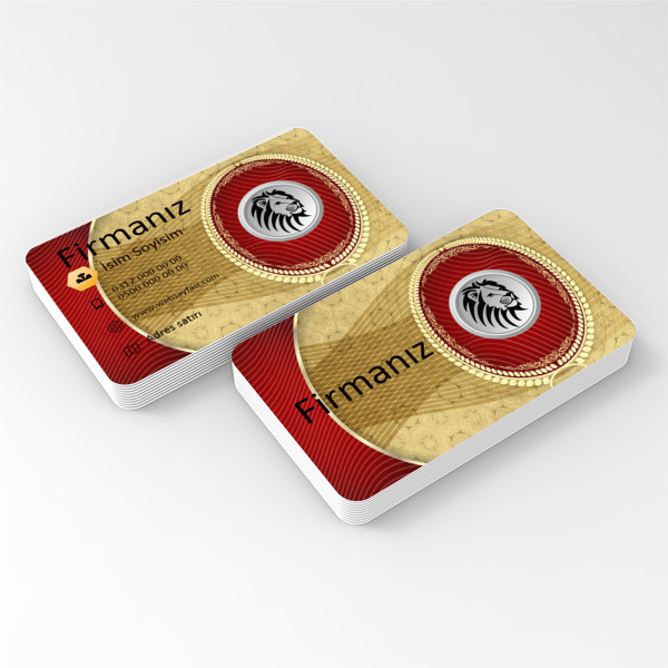 kırmızı sarı kartvizit