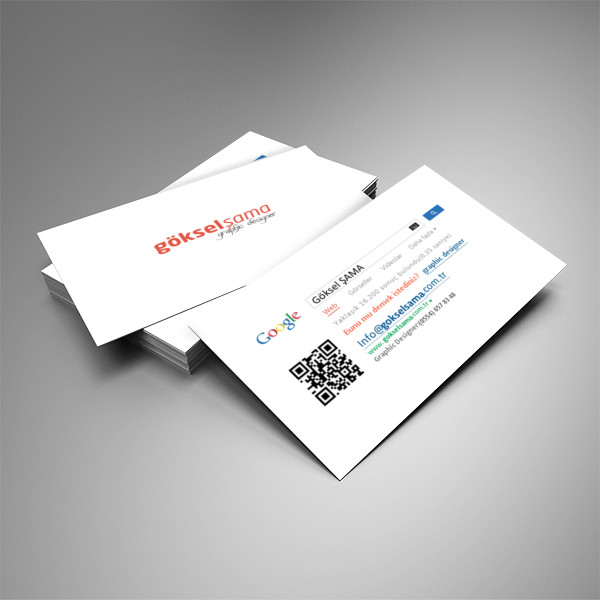 Google kartvizit tasarımı