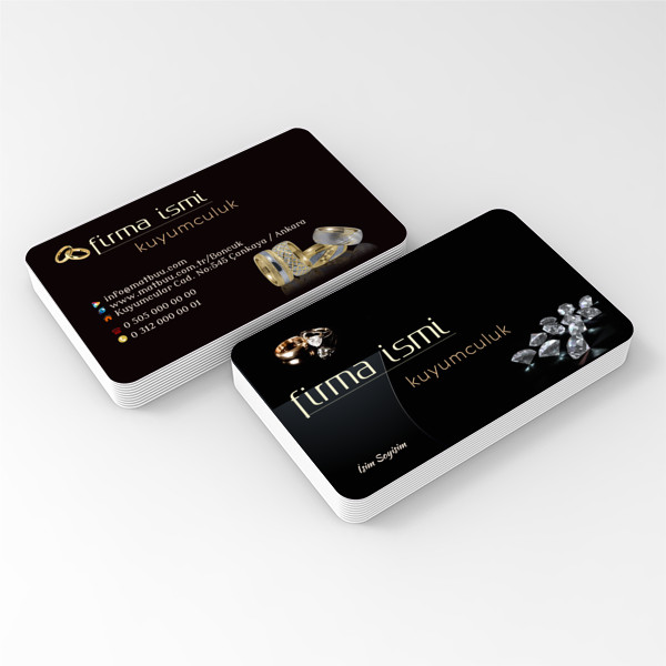 Kuyumcu Kartvizit Elmas Dizayn