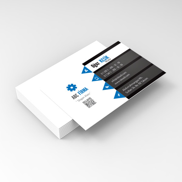 Kurumsal Şirket Kartvizit Mavi 28