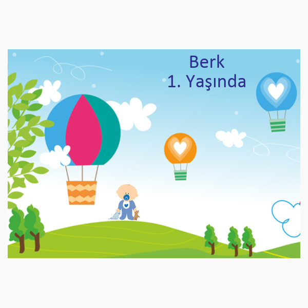 Baby Shower Magnet- Gökyüzü