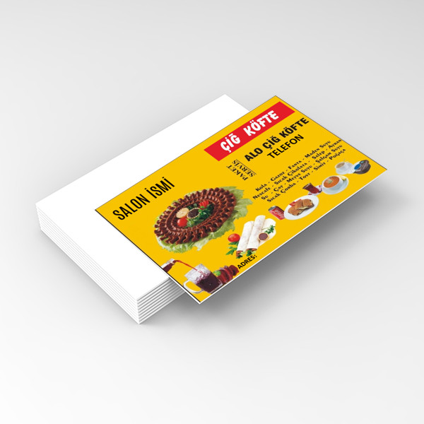 Çiğ Köfte Salonu Kartvizitleri