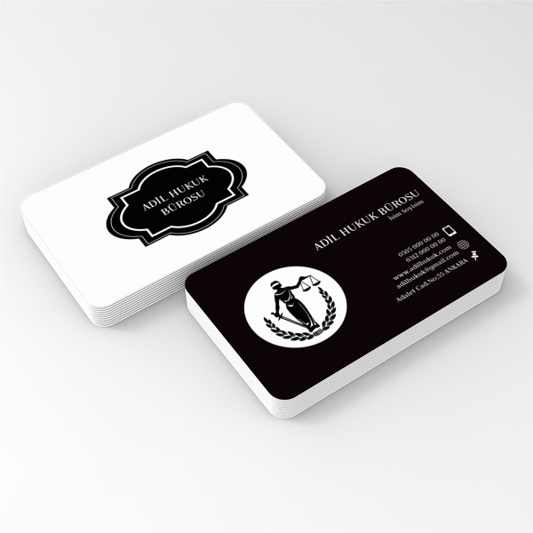 Avukat Oval Kartvizit