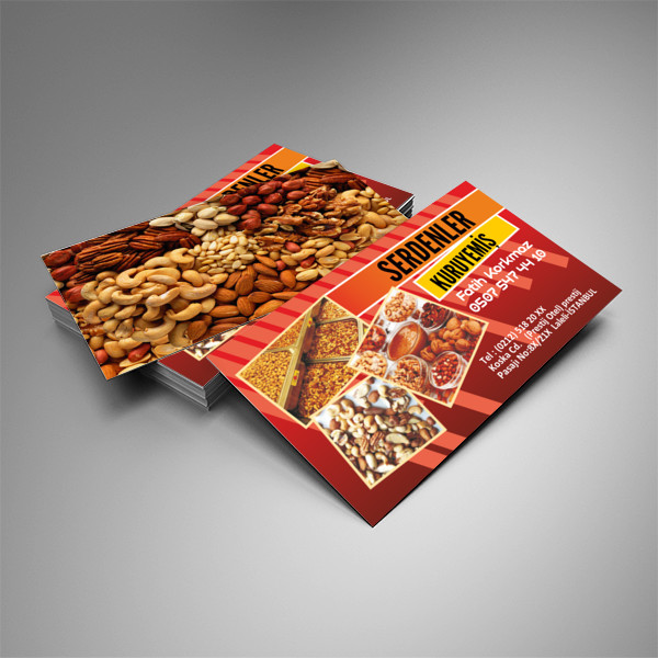 Kuruyemişçi Kartvizit Tasarımı