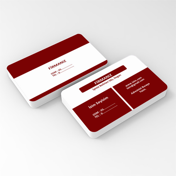 Firmanız ve İşyeriniz için Kartvizitler