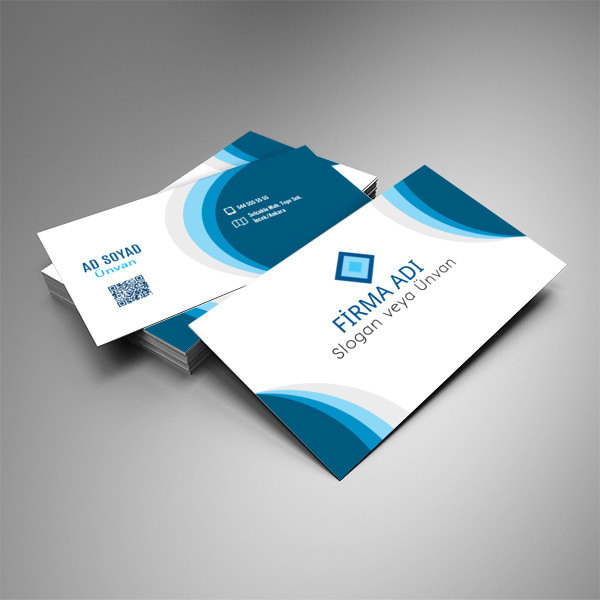 Mavi Kurumsal Kartvizit