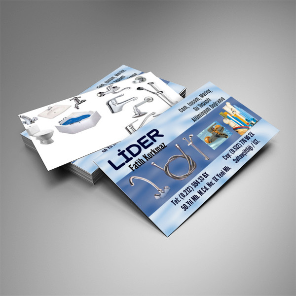 Sıhhi Tesisat Kartvizit Tasarımı