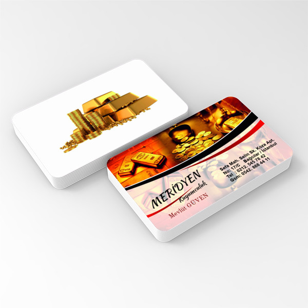 Kuyumcu Altın Gümüş Takı Kartviziti OVAL KESİM