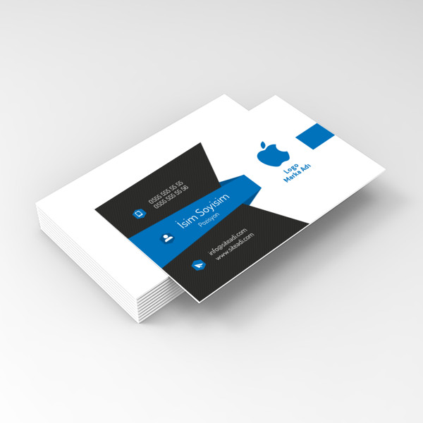 Blue Business Tek Yön Kartvizit
