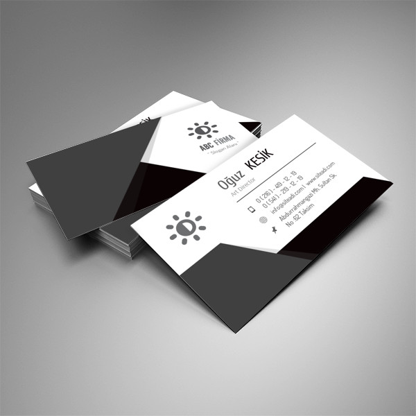 Kurumsal çizgili Kartvizit