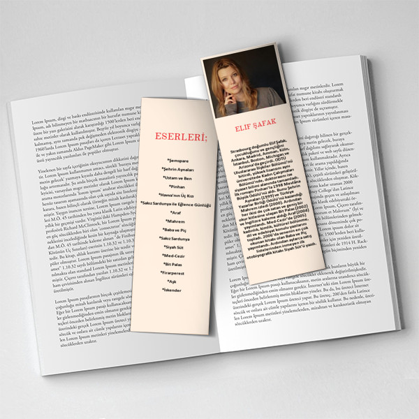 Elif Şafak - Kitap Ayracı